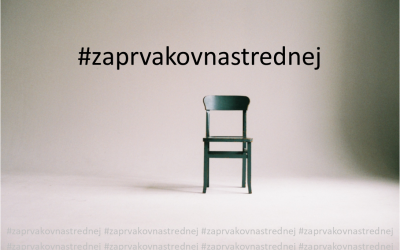 Vyhlásenie k upravenému počtu #zaprvakovnastrednej